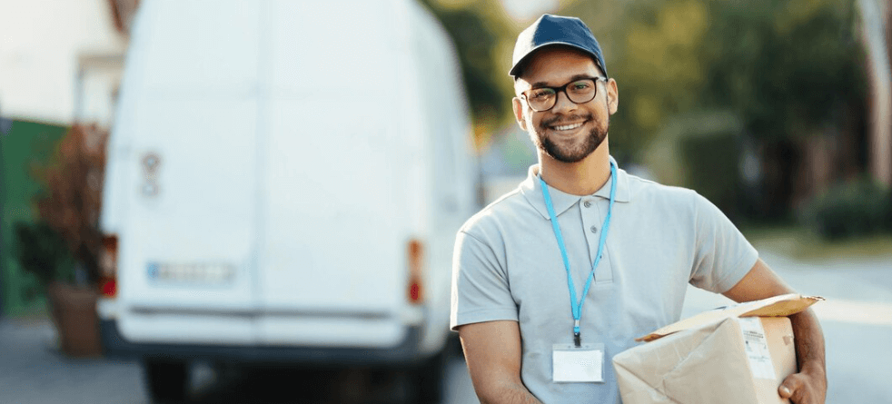 Parcel delivery van Parcel delivery van