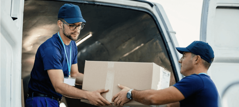Collecting parcel Collecting parcel