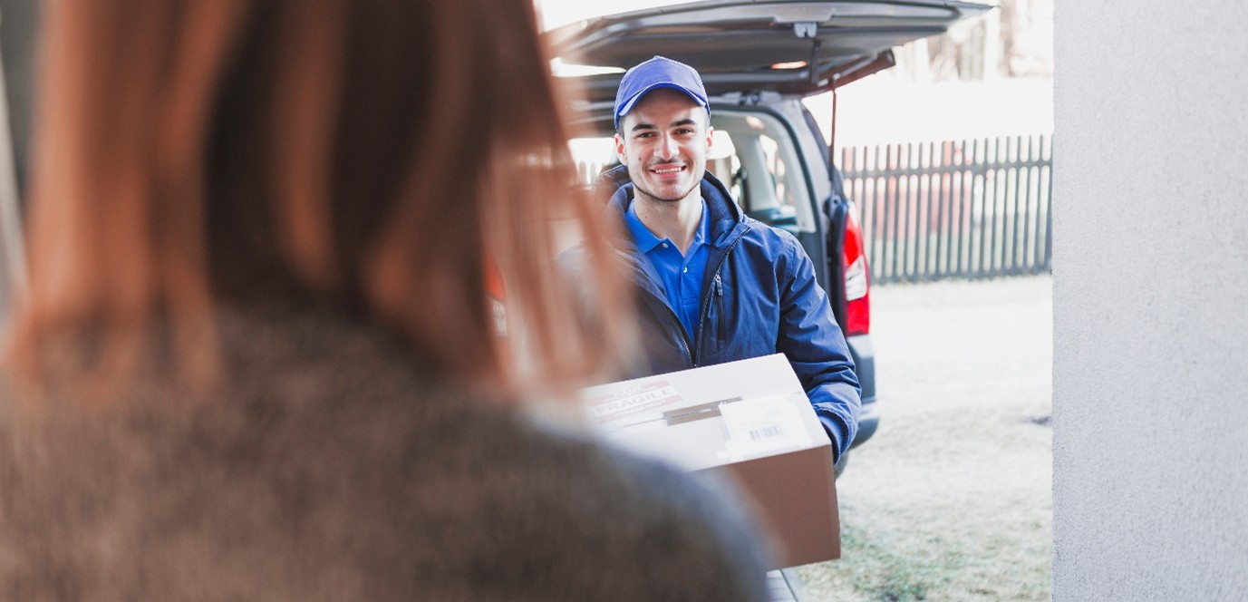 Happy Delivery Happy Courier Delivery