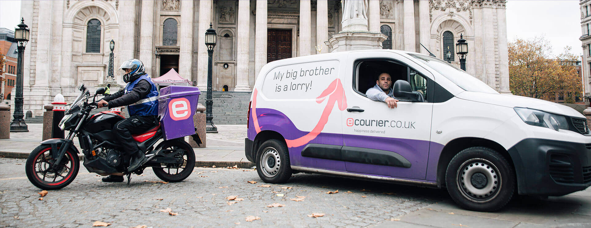 Motorcycle and van courier Motorcycle and van courier