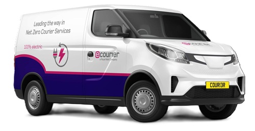 Next day delivery courier van Next day delivery courier van
